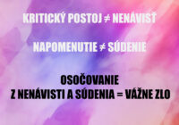 Nenávisť a súdenie